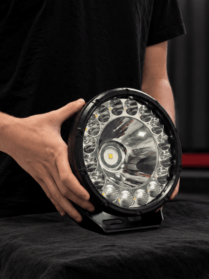 Extraljuspaket 360W (3x LED 9" extraljus + Hållare + Reläsats)