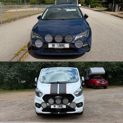 Extraljuspaket
Mr Tuning 9" DRL 850W LED (5x LED 9" extraljus + hållare + resläsats)