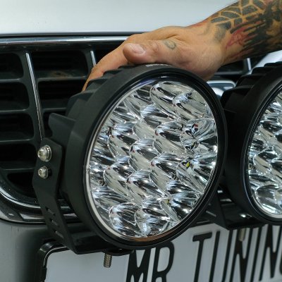 Extraljuspaket slim Mr Tuning 315W (3x LED 7" Extraljus + hållare + reläsats)