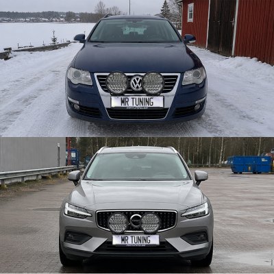 Extraljuspaket Mr Tuning Beam 360W (2x LED 9" Extraljus + hållare + reläsats)