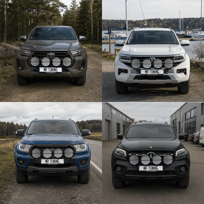 Extraljuspaket Mr Tuning Beam 680W (4x LED 9" Extraljus + hållare + reläsats)