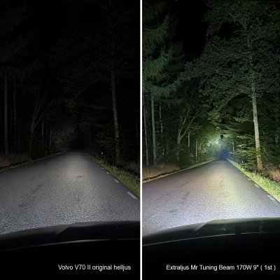 Extraljuspaket Mr Tuning Beam 510W (3x LED 9" Extraljus + hållare + reläsats)