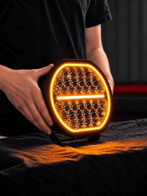 Extraljuspaket Mr Tuning Beam 360W (2x LED 9" Extraljus + hållare + reläsats)
