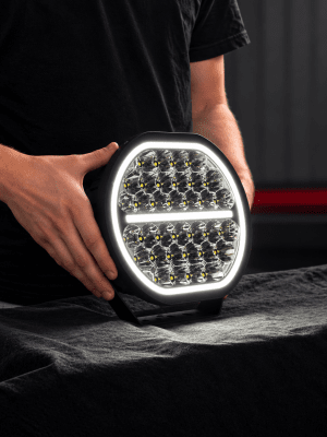 Extraljuspaket Mr Tuning Beam 360W (2x LED 9" Extraljus + hållare + reläsats)