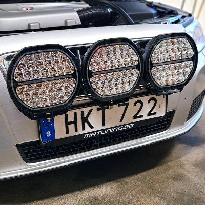 Extraljuspaket Mr Tuning Glow 510W (3x LED 9" Extraljus + hållare + reläsats)