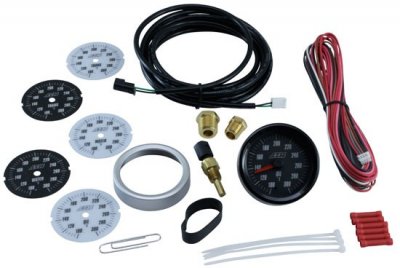 AEM Vattentemperaturmätare Analog 7 färgers face 0-5v utg