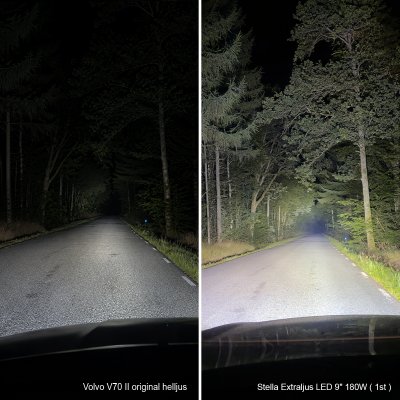 Aurora Original Extraljuspaket 540W (3x Aurora LED 9" extraljus + Hållare + Reläsats)