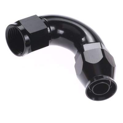 AN4 PTFE Slangkoppling 120° (Full Flow)