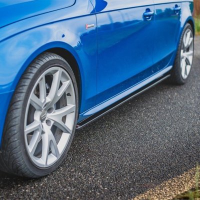 Sidokjolar diffusor texture - Audi A4 B8 & B8.5 (facelift) ink S-line