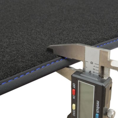 Tygmatta Mr Tuning Premium (blå stygn) - BMW 3-serie F30 / F31 (2011-2019)