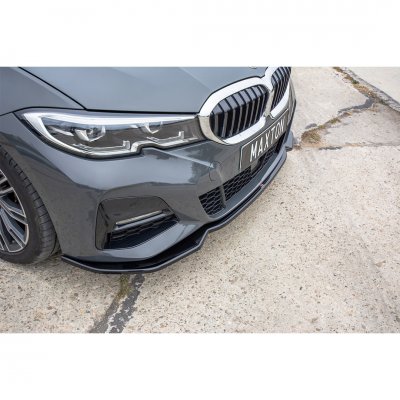 Spoilerläpp blanksvart V2 - BMW G20/G21 M-Sport (2018-2022)