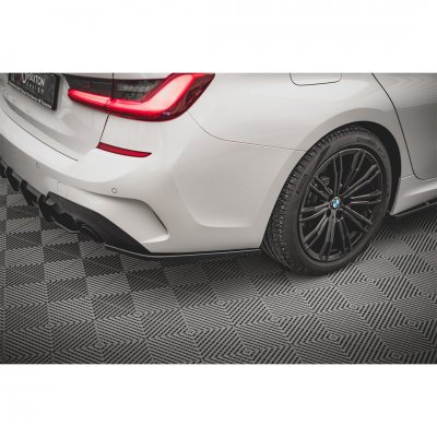 Bakre sido splitters blanksvart V2 - BMW G20/G21 M-Sport (2018-2022)