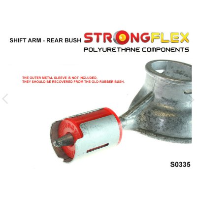 BMW E61 - Främre Bussning (oval) Växelarm 14mm Gul (031934A)