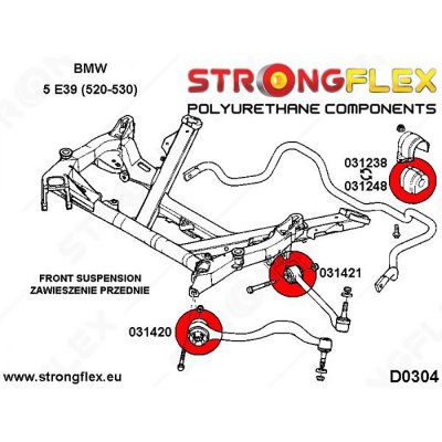 BMW E39 - Främre inre bärarmsbussning framvagn 58mm (031420)