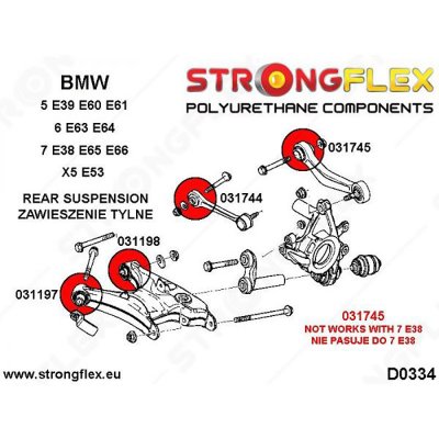 BMW E39 - Inre främre bärarmsbussning bakvagn (031197)