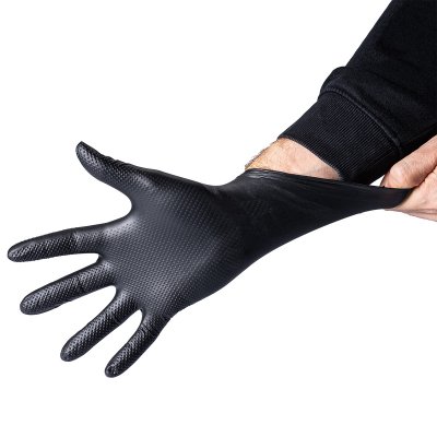Nitrilhandskar BoldMAX Svarta – Extra kraftiga (50-pack)