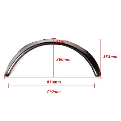 Skärmbreddare 800mm / 9cm (2st)