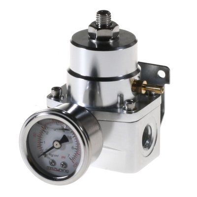Bränsletrycksregulator Linjär 1:1 Aromotive style Silver
