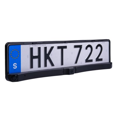 Trådlös backkamera 3-i-1 – Nummerskyltsram + sensorer + 4,3" skärm