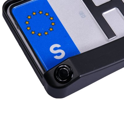 Trådlös backkamera 3-i-1 – Nummerskyltsram + sensorer + 4,3" skärm