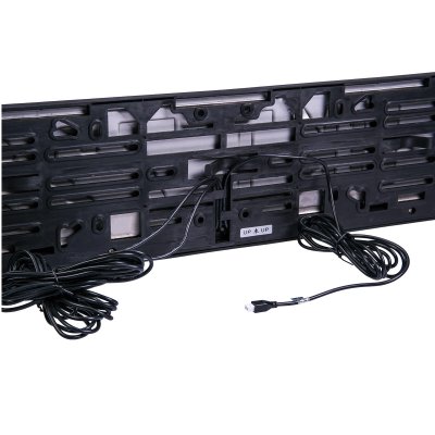 Trådlös backkamera 3-i-1 – Nummerskyltsram + sensorer + 4,3" skärm