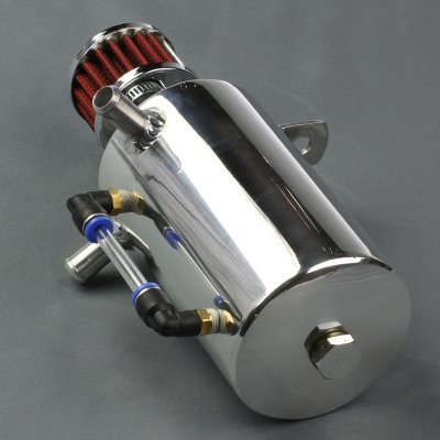 Oljecatchtank ink filter 0,5L Silver