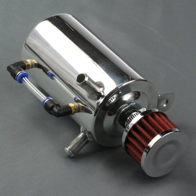 Oljecatchtank ink filter 0,5L Silver