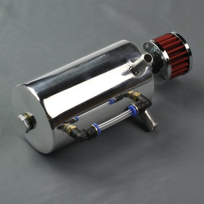 Oljecatchtank ink filter 0,5L Silver