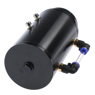 Oljecatchtank 0,75l Svart - Rund