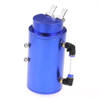 Oljecatchtank 0,75l Blå - Rund