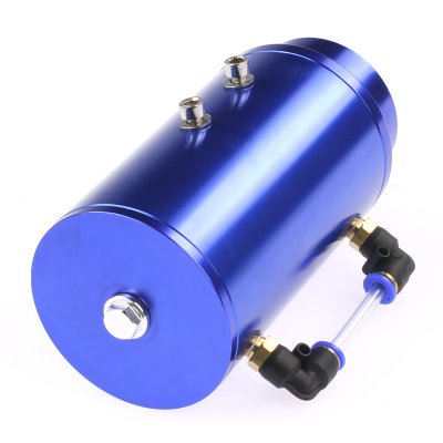 Oljecatchtank 0,75l Blå - Rund