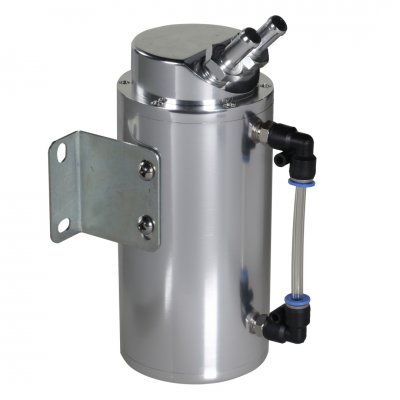 Oljecatchtank 0,75l Silver - Rund