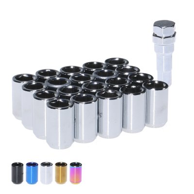 Hjulmuttersats Tuningmutter Chrome Spacers Volvo 740 / 940 -> V70