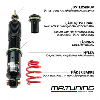 Coilovers Mr Tuning Monopro Volvo V70 fas2 (2008-2016)
