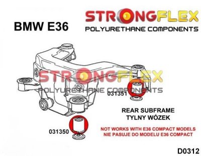 BMW E36 M3 - Bakre bussning bakvagnsinfästning (031351)