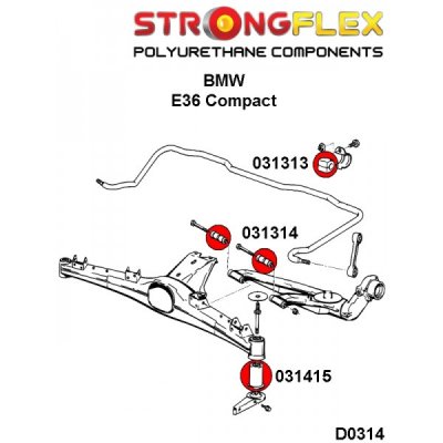 BMW E36 Compact - Bakre krängningshämmarbussning (031167)