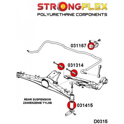 BMW Z3 - Bärarmsbussning bakvagn (031314)