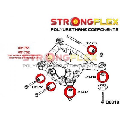 BMW E46 - Bakre diffbussning bakvagn (031752)
