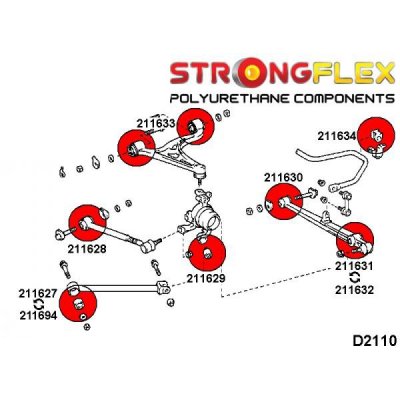 Toyota Supra MKIV - Främre bärarmsbussning bakvagn (211628)