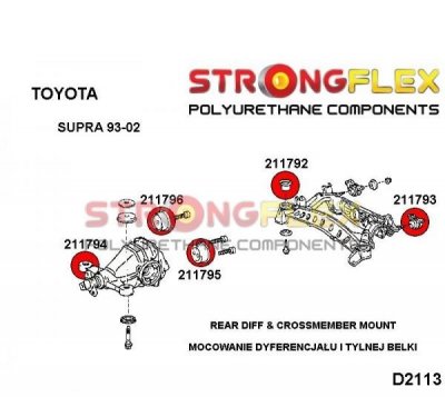 Toyota Supra MKIV - Bakre diffbussning (211795)