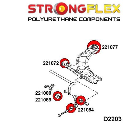 Vw Golf 4 - Främre länkarmsbussning framvagn (221072)