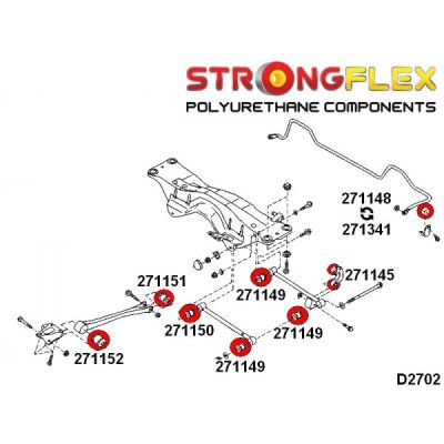 Subaru Impreza WRX / STi (GDB) - Krängningshämmarbussning bakvagn (271148)