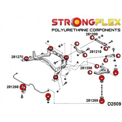 Nissan Skyline R34 GTS-T / GTR - Övre länkarmsbussning bakvagn (281218)