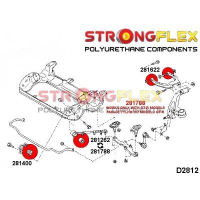 Nissan Skyline R33 GTR - Länkarmsbussning framvagn (281788)
