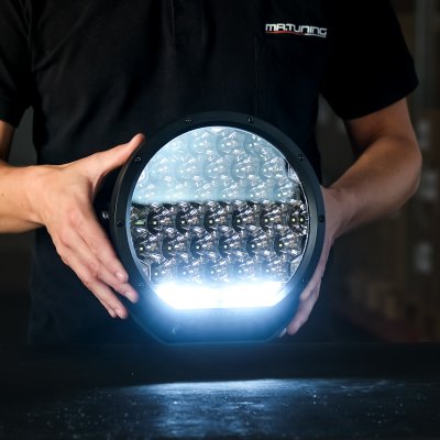 Extraljuspaket DRL Mr Tuning 396W (2x LED 9" Extraljus + hållare + reläsats)
