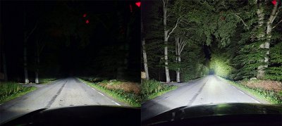 Extraljuspaket Mr Tuning DRL 594W (3x LED 9" Extraljus + hållare + reläsats)