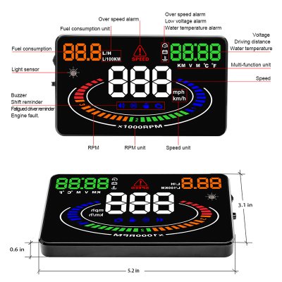 Wind Head up E300 OBD2