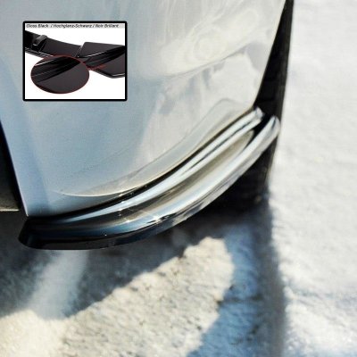 Bakre sido splitters blacksvarta BMW E90 M-paket (2005-2008)