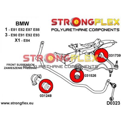 BMW E90/E91/E92/E93 -Främre bärarmsbussning framvagn (031739)