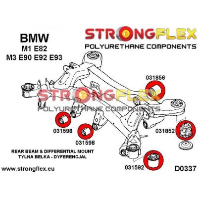 BMW M3 E90/E92/E93 - Främre bussning bakvagnsinfästning (031592)